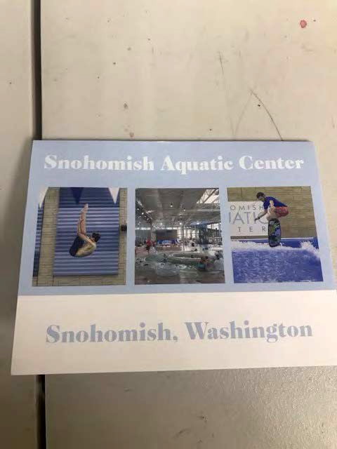 Snohomish Aquatic Center Thank You Card-Front